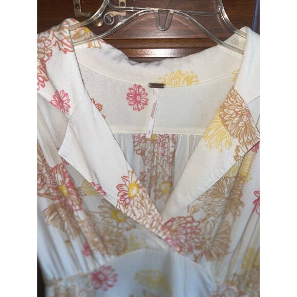 Free People minidress  BOHO Floral  SM with pockets   A-Line - Picture 6 of 10